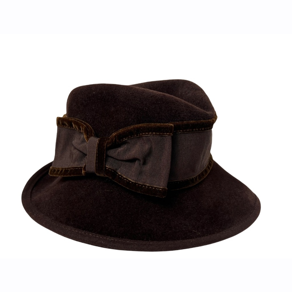 Vintage Henri Bendel Brown Boho Hat Women’s Size 7